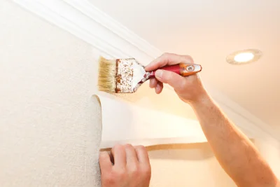 Pose de papier peint à Dosnon — revêtements muraux et toiles de verre